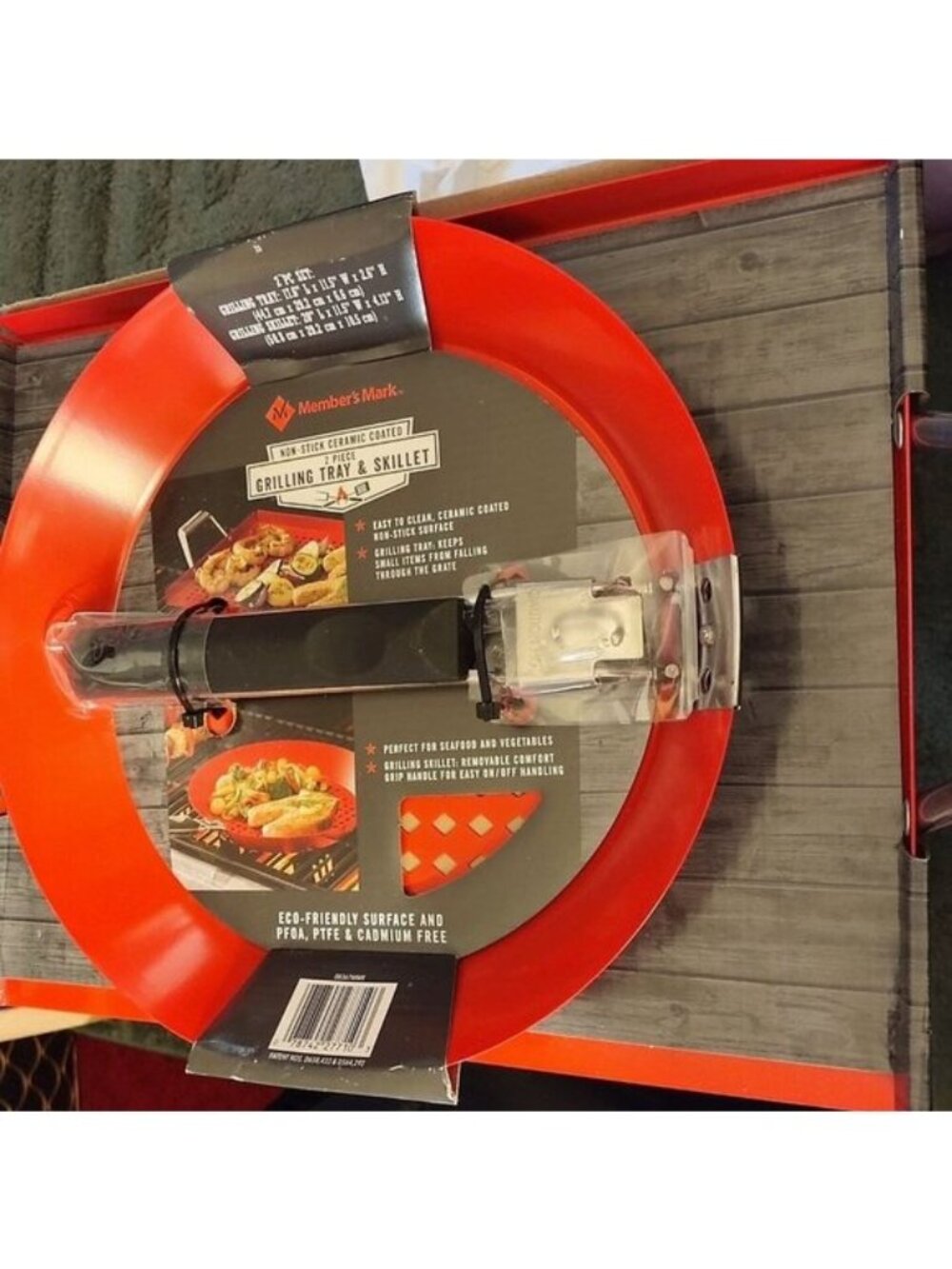 2-Piece Grilling Tray/ Skillet Set- Non-Stick Ceramic Coated-NEW*